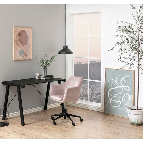 AC Design Bürostuhl Nora, mit Polsterrücken und Armlehnen, Dusty Rose