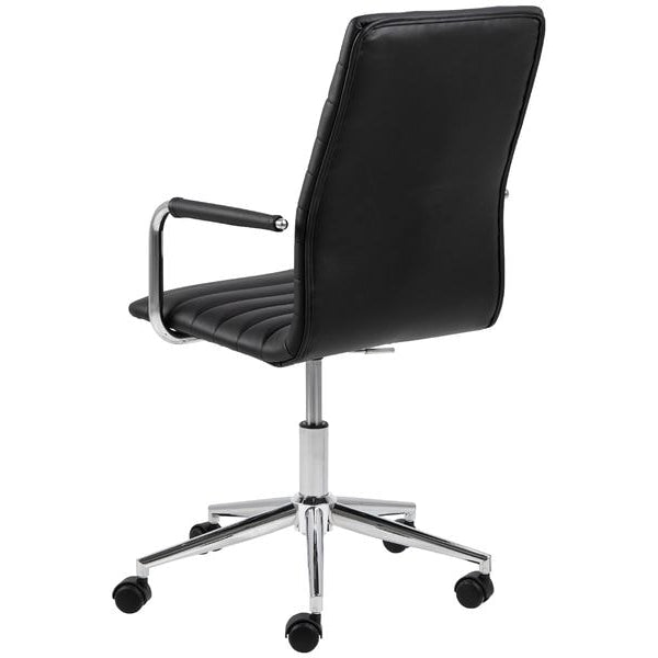 AC Design Bürostuhl Winslow, mit Polsterrücken und Armlehnen, Schwarz