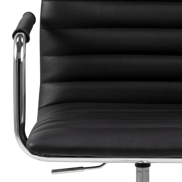 AC Design Bürostuhl Winslow, mit Polsterrücken und Armlehnen, Schwarz