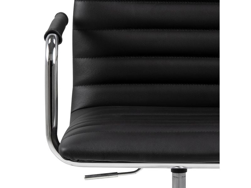 AC Design Bürostuhl Winslow, mit Polsterrücken und Armlehnen, Schwarz