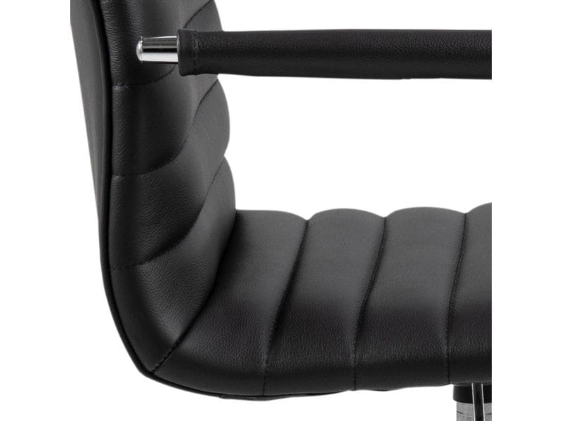 AC Design Bürostuhl Winslow, mit Polsterrücken und Armlehnen, Schwarz