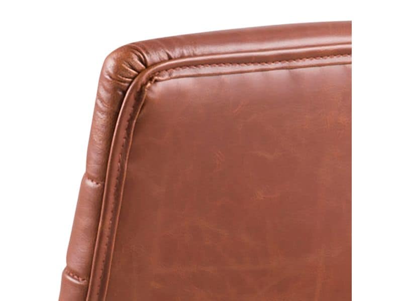 AC Design Bürostuhl Winslow, mit Polsterrücken und Armlehnen, Cognac