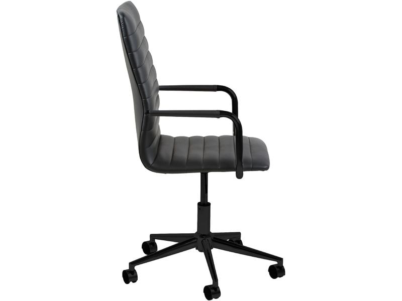 AC Design Bürostuhl Winslow, mit Polsterrücken und Armlehnen, Schwarz