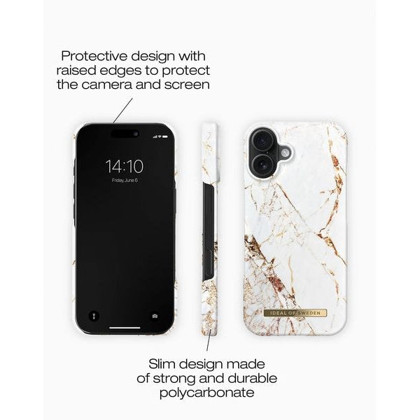 Ideal of Sweden Back Cover iPhone 16 Carrara Gold