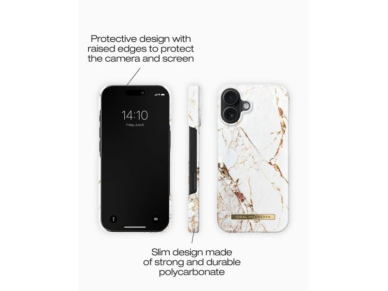 Ideal of Sweden Back Cover iPhone 16 Carrara Gold