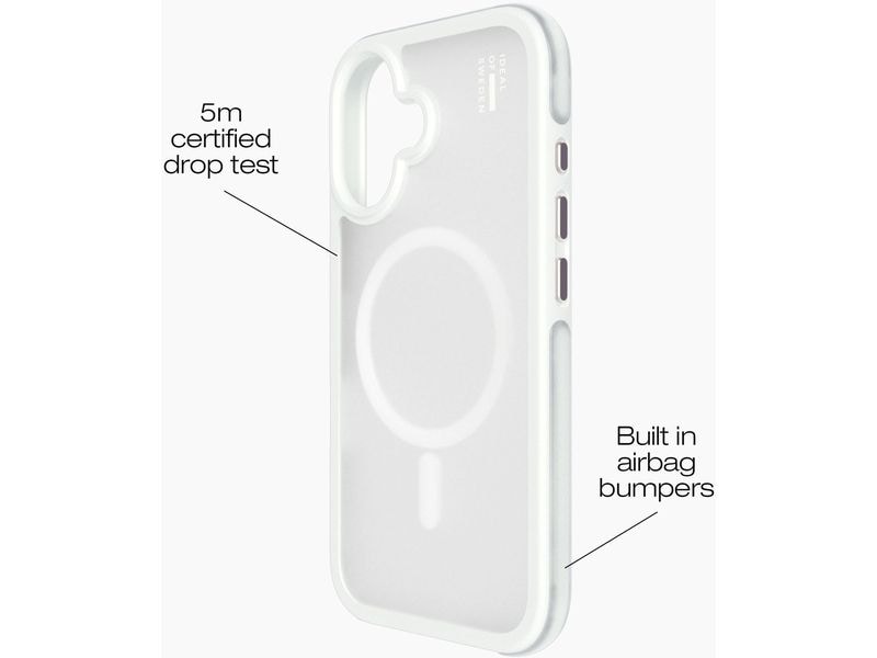 Ideal of Sweden Back Cover iPhone 16 Cloudy White