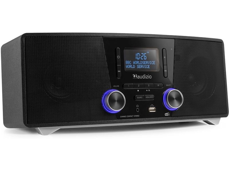 Audizio Micro-HiFi Anlage Cannes Schwarz