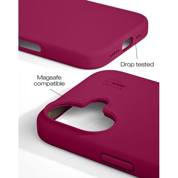 Ideal of Sweden Back Cover Silicone iPhone 16 Cranberry