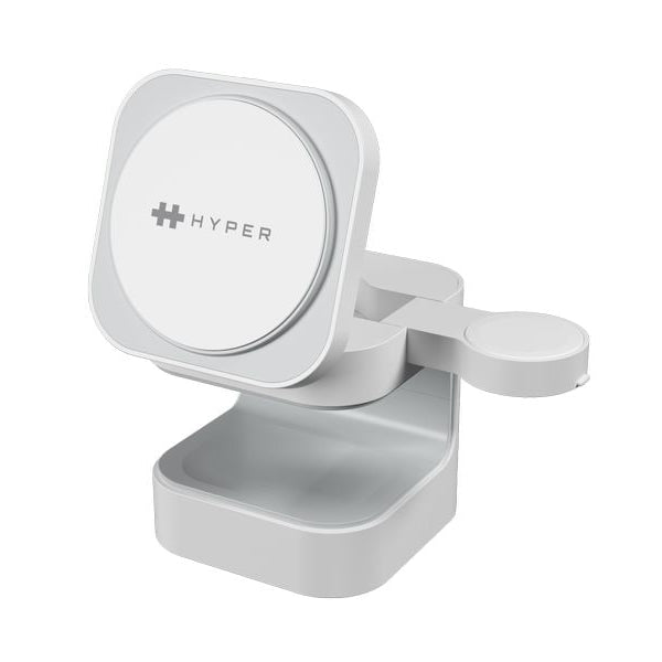 HYPER Wireless Charger Qi2 3-in-1, Weiss