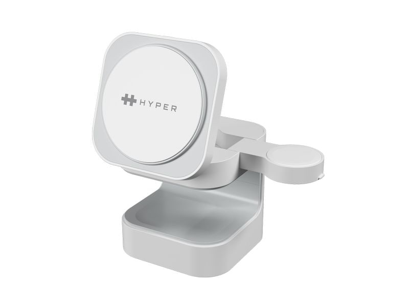 HYPER Wireless Charger Qi2 3-in-1, Weiss