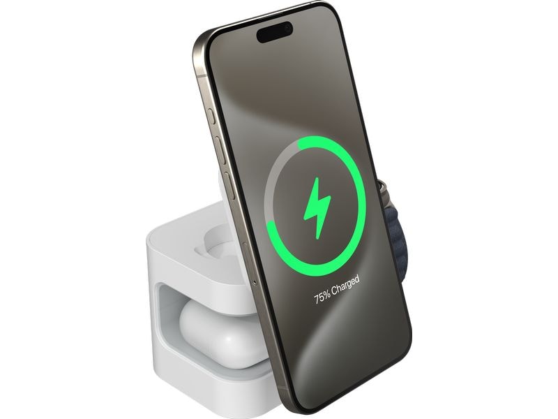 HYPER Wireless Charger Qi2 3-in-1, Weiss