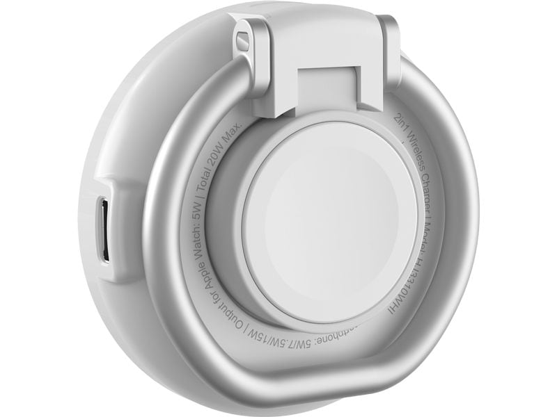 HYPER Wireless Charger Qi2 2-in-1, Weiss