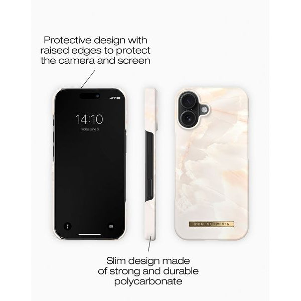 Ideal of Sweden Back Cover iPhone 16 Plus Pearl Marble