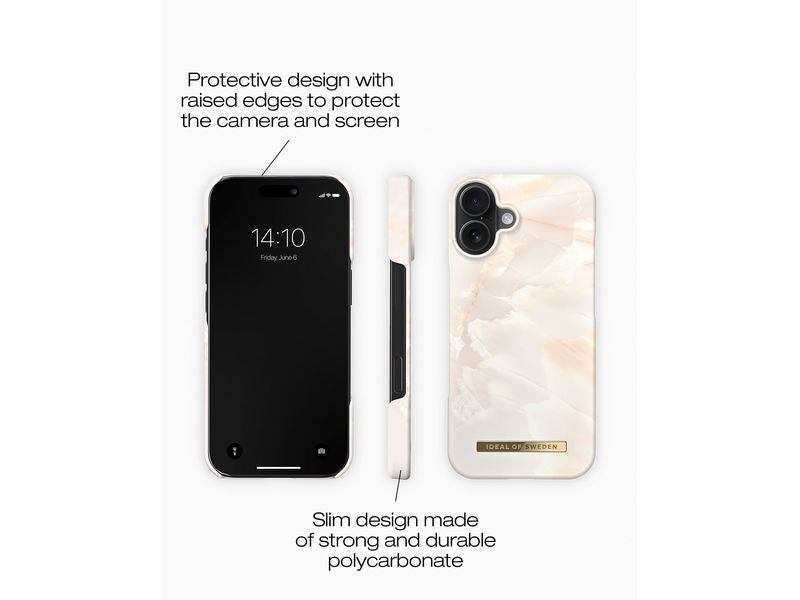 Ideal of Sweden Back Cover iPhone 16 Plus Pearl Marble