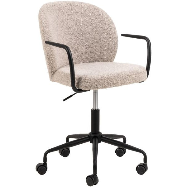 AC Design Bürostuhl Patricia, mit Polsterrücken und Armlehnen, Beige