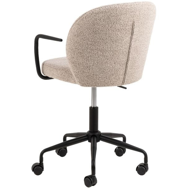 AC Design Bürostuhl Patricia, mit Polsterrücken und Armlehnen, Beige