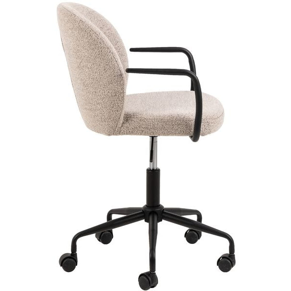 AC Design Bürostuhl Patricia, mit Polsterrücken und Armlehnen, Beige