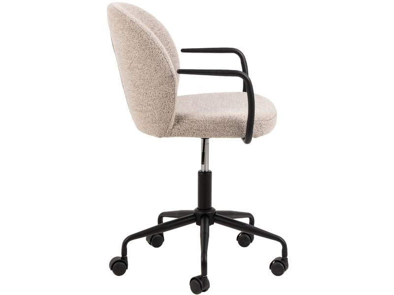 AC Design Bürostuhl Patricia, mit Polsterrücken und Armlehnen, Beige