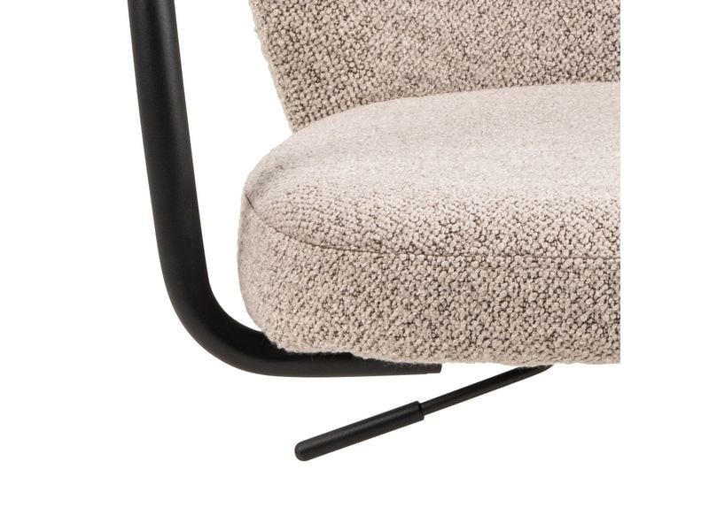 AC Design Bürostuhl Patricia, mit Polsterrücken und Armlehnen, Beige