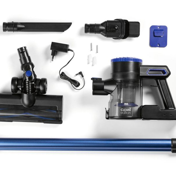 CLEANmaxx Akku-Hand- und Stielsauger Clean Edition Blau/Schwarz