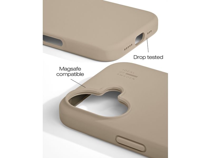 Ideal of Sweden Back Cover Silicone iPhone 16 Plus Beige