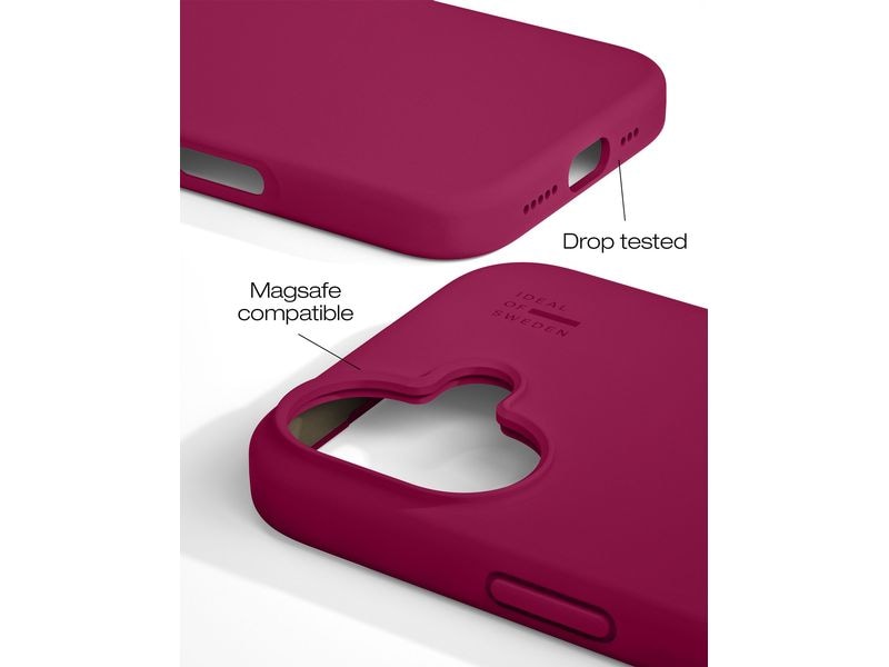 Ideal of Sweden Back Cover Silicone iPhone 16 Plus Cranberry