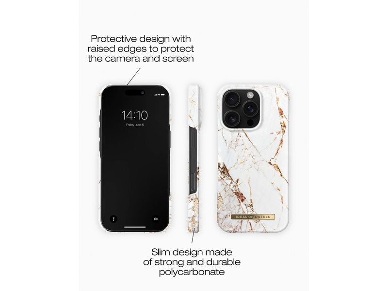 Ideal of Sweden Back Cover iPhone 16 Pro Carrara Gold