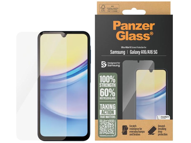 Panzerglass Displayschutz Ultra wide Fit Galaxy A16 / A16 5G