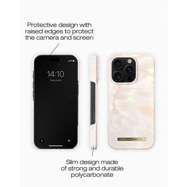 Ideal of Sweden Back Cover iPhone 16 Pro Pearl Marble