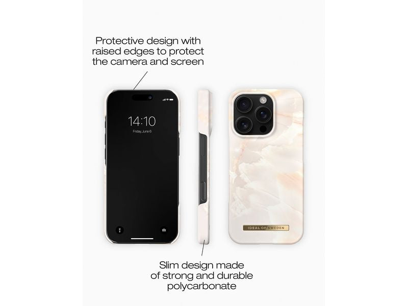 Ideal of Sweden Back Cover iPhone 16 Pro Pearl Marble
