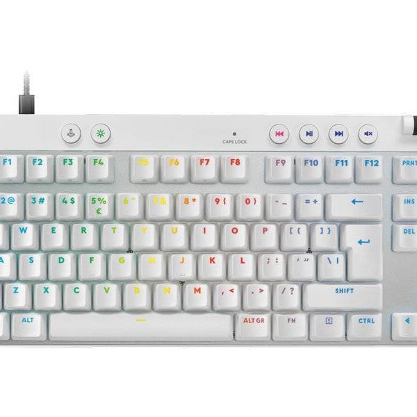 Logitech Gaming-Tastatur Pro X TKL Rapid Weiss