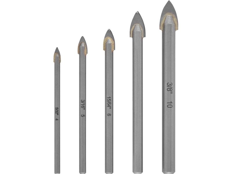 kwb Glasbohrer-Set HM 5-tlg