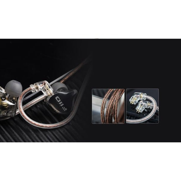 FiiO In-Ear-Kopfhörer JD10 Schwarz; Transparent