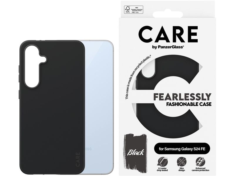 CARE Back Cover Fashion Galaxy S24 FE Schwarz