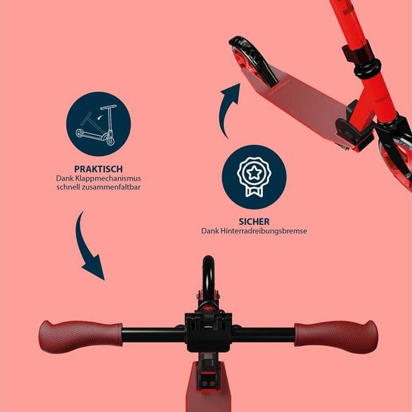 Hudora Scooter Up 200 Rot