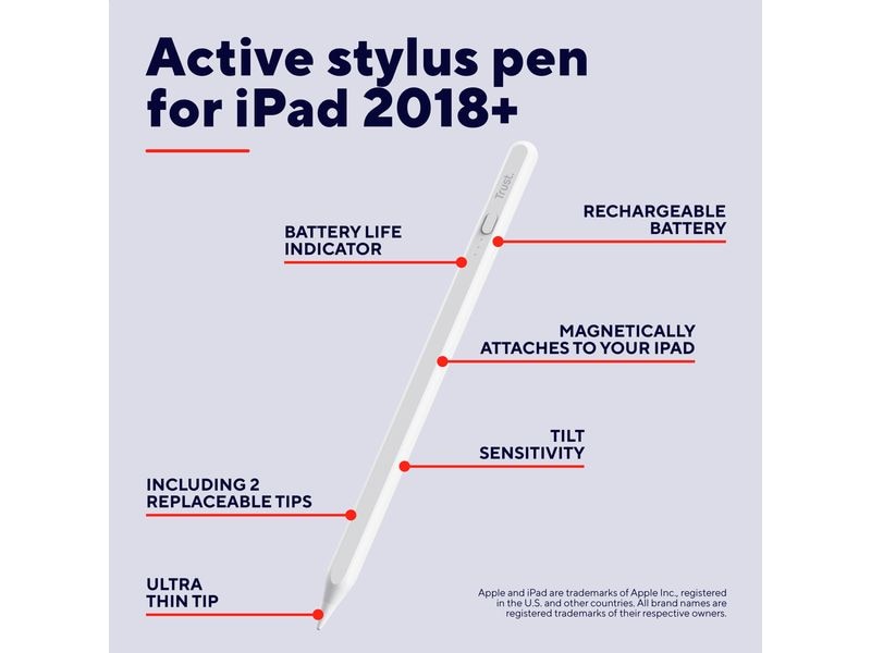 Trust Eingabestift Kyna Weiss