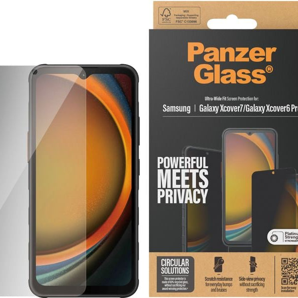 Panzerglass Ultra Wide Fit Privacy Galaxy Xcover6 Pro & Xcover7