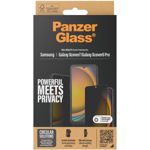 Panzerglass Ultra Wide Fit Privacy Galaxy Xcover6 Pro & Xcover7