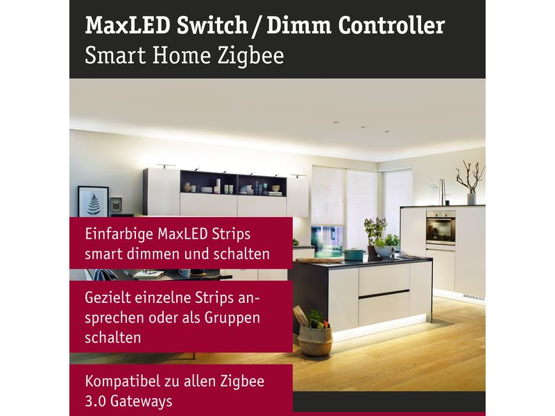 Paulmann Funk-Schaltaktor Zigbee MaxLED Dimm/Schalt 144W