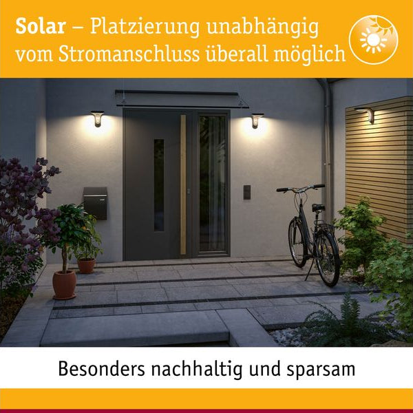 Paulmann LED Stripe Solar 3 m Dämmerungssensor und Akku