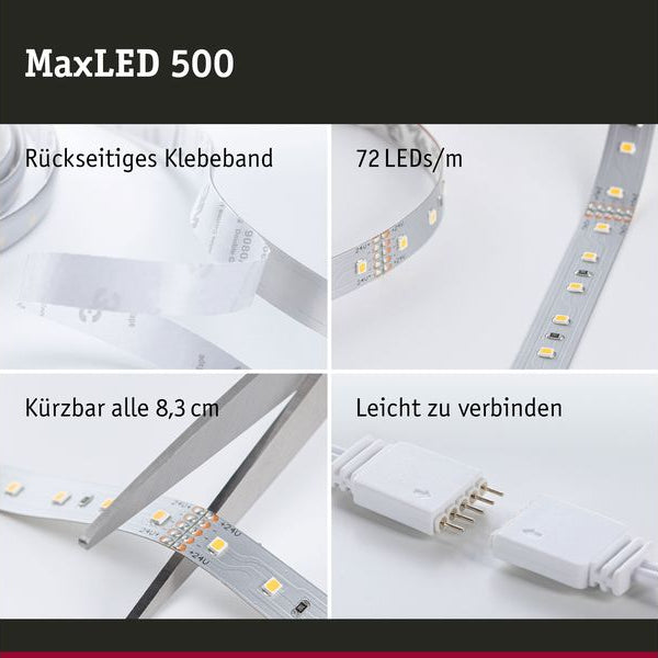 Paulmann MaxLED 500 LED Strip RGBW inkl. Adapterkabel 10 m