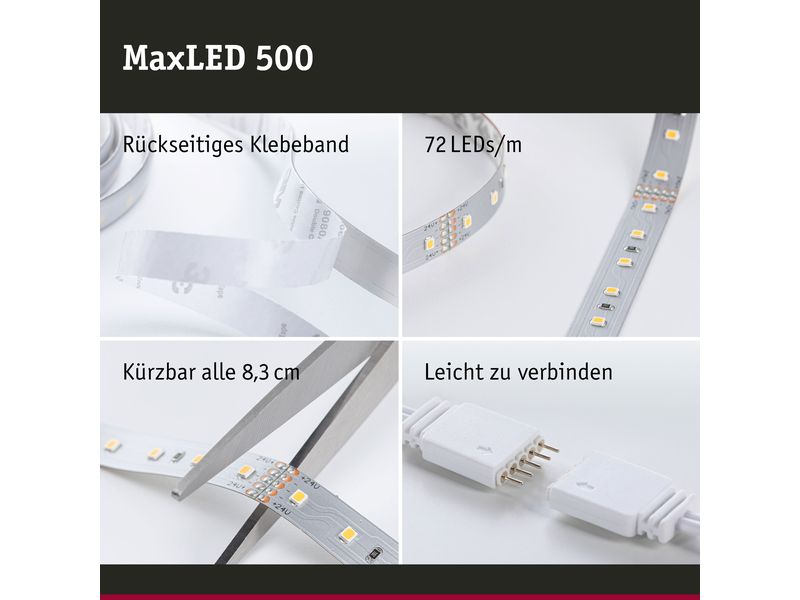 Paulmann MaxLED 500 LED Strip RGBW inkl. Adapterkabel 10 m