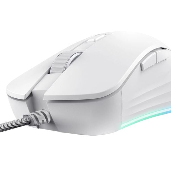 Trust Gaming-Maus GXT924W YBAR+ Weiss