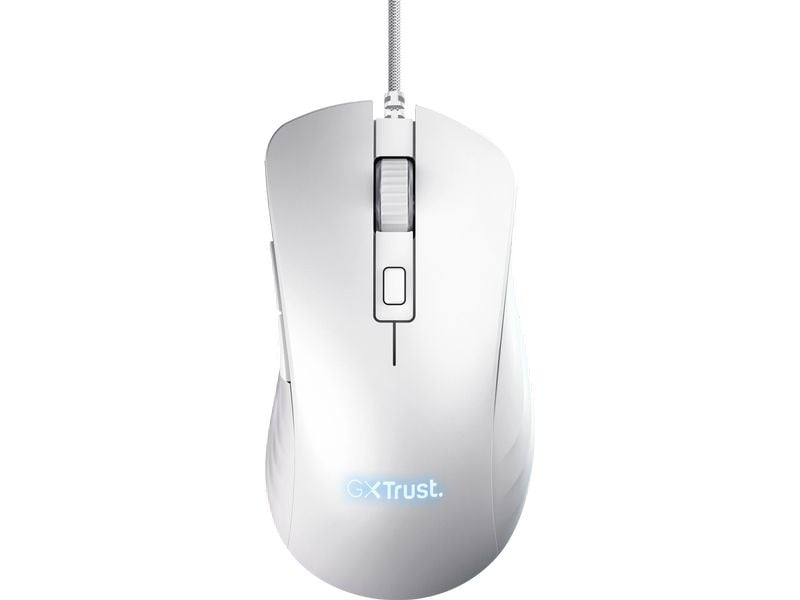 Trust Gaming-Maus GXT924W YBAR+ Weiss