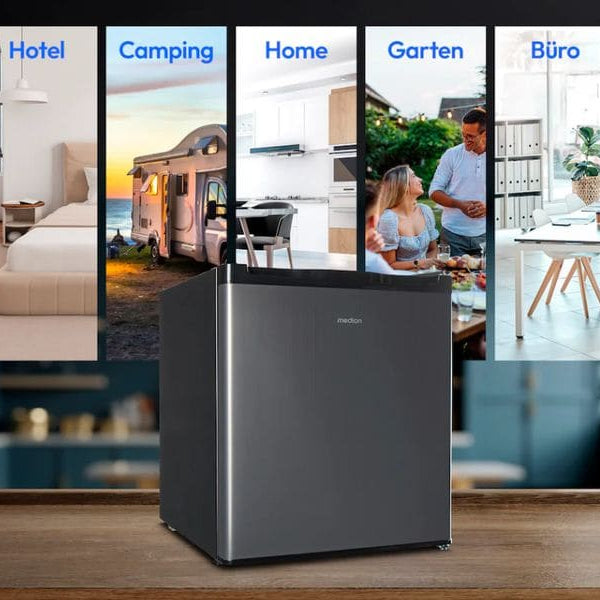 Medion Kühlschrank MD 37724 Grau, Rechts, Wechselbar