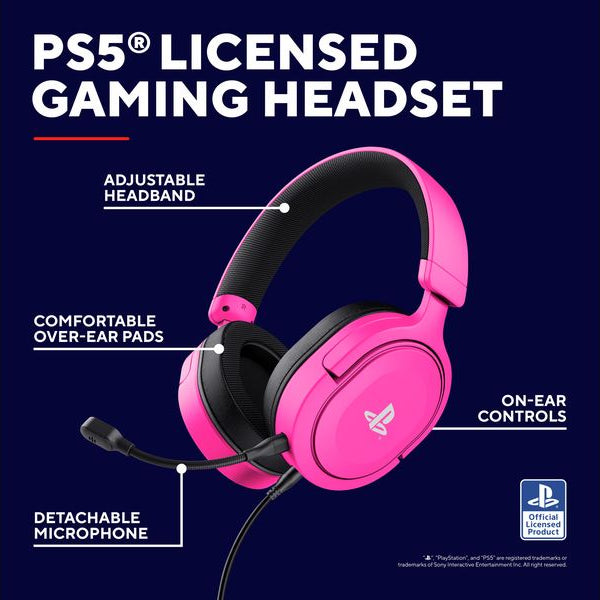 Trust Headset GXT498P Forta Pink/Schwarz