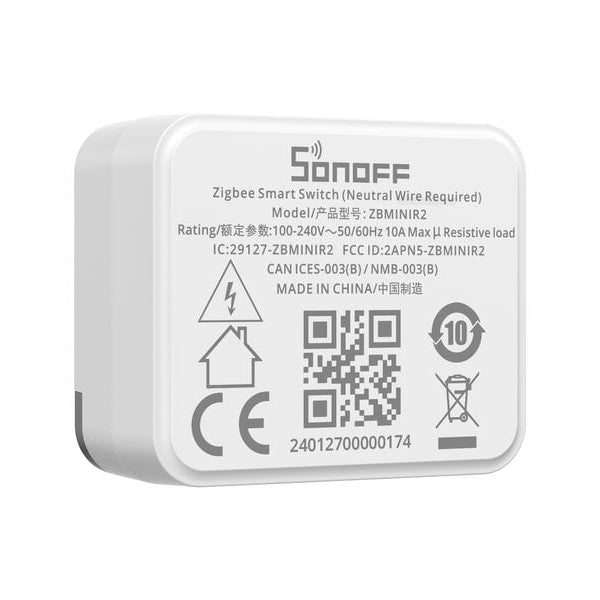 SONOFF ZigBee-Lichtaktor ZBMINIR2 1-fach 230 V 10 A 2200 W