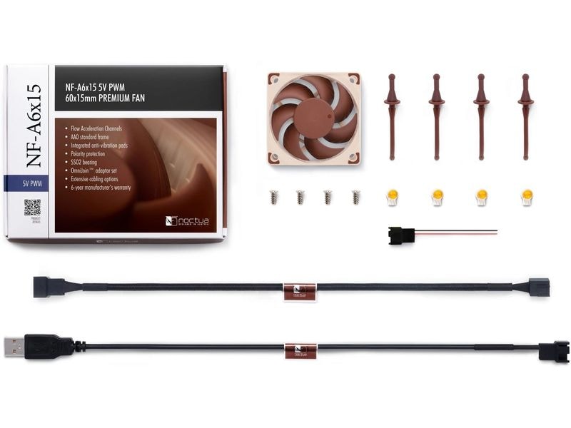 Noctua PC-Lüfter NF-A6x15 5V PWM