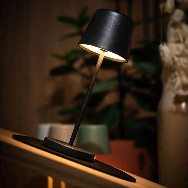 Silwy Tischleuchte Magnet-Leuchte Monaco Schwarz inkl. Platzset