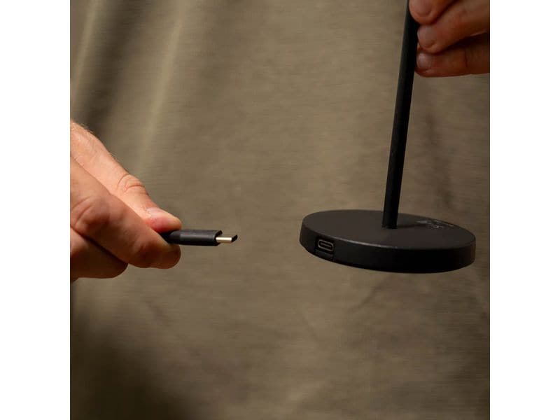 Silwy Tischleuchte Magnet-Leuchte Monaco Schwarz inkl. Platzset